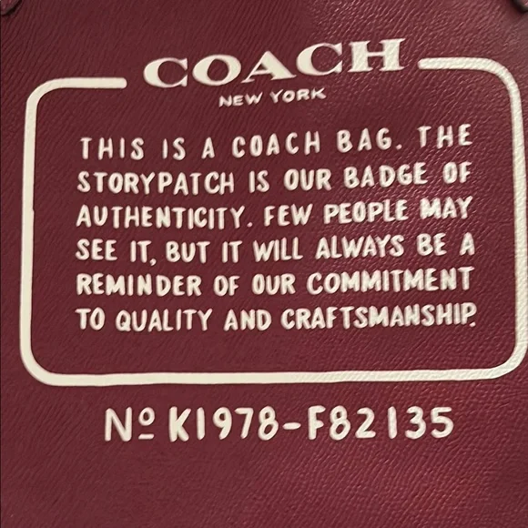 Coach Reversible Burgundy Tote Bag - Picture 2 of 6